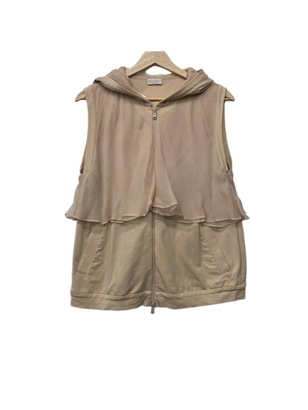 Brunello Cucinelli Hoodie Pink Beige L